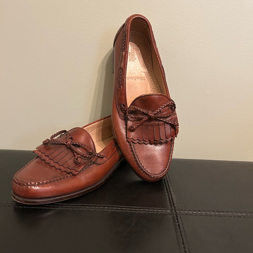 Allen Edmonds Woodstock Braided Leather Loafers 9.5 men’s size, wide (EEE)